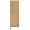 vidaXL Wardrobe FLORO Wax Brown 77x53x171 cm Solid Wood Pine