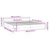 vidaXL Bed Frame without Mattress Light Grey 183x213 cm Velvet