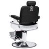 vidaXL Barber Chair Black 68x69x116 cm Faux Leather