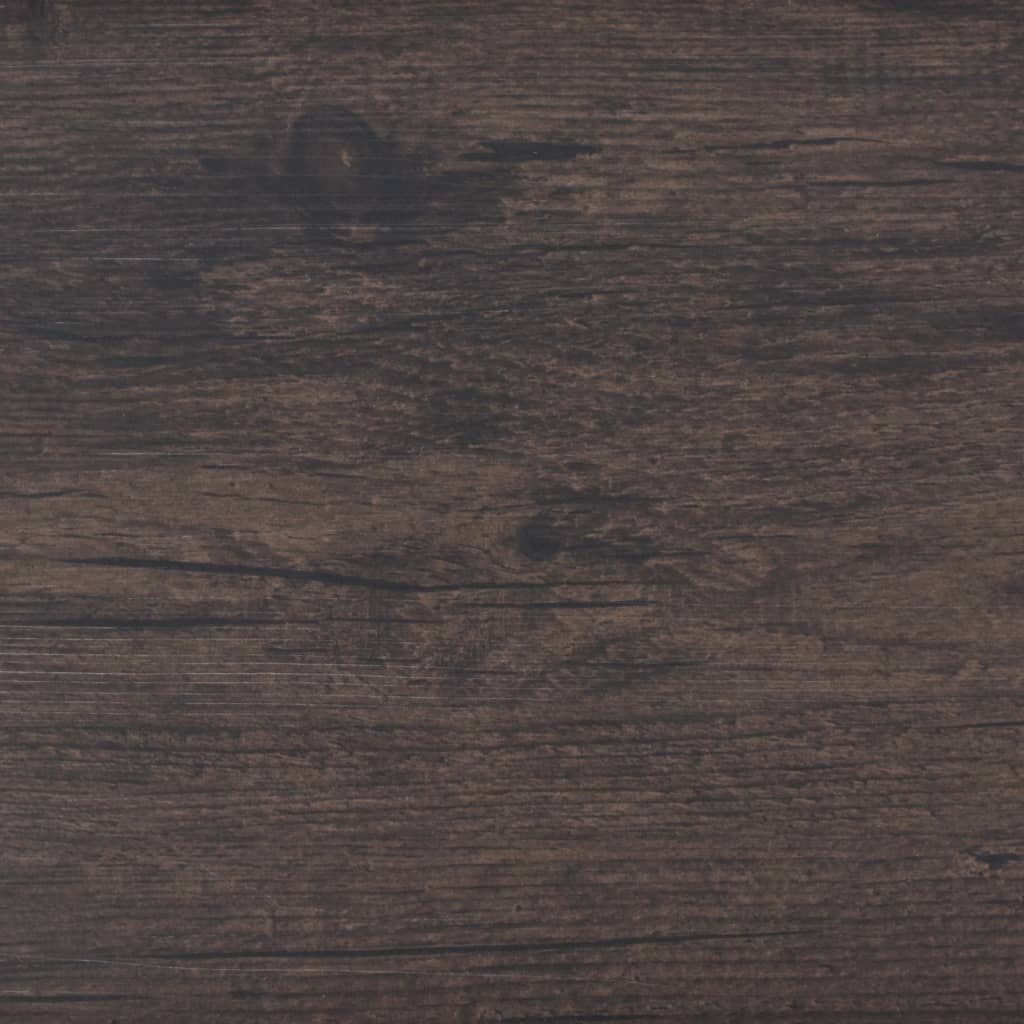vidaXL Self-adhesive PVC Flooring Planks 5.02 m² 2 mm Dark Brown