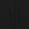 vidaXL Storage Cabinet Black 80x35x101.5 cm Steel