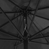 vidaXL Garden Parasol with Metal Pole 390 cm Anthracite