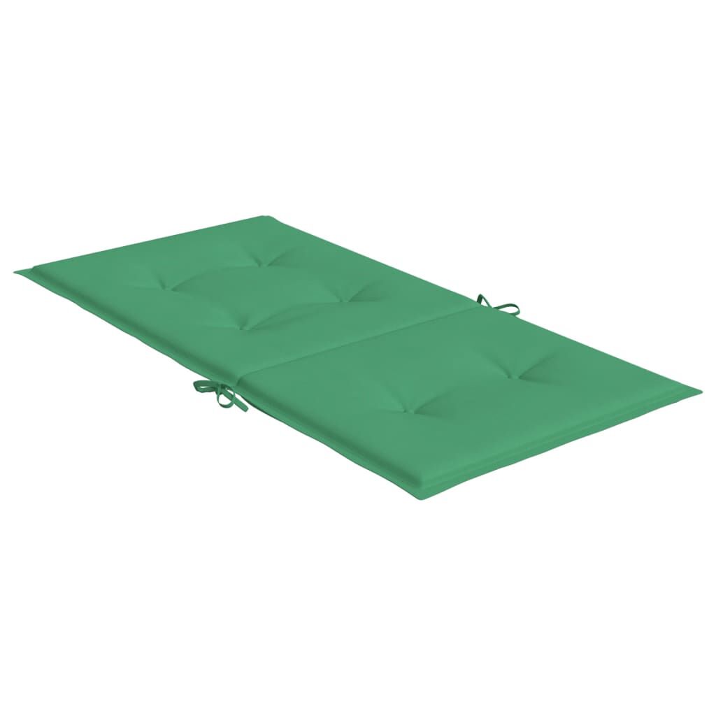 vidaXL Garden Lowback Chair Cushions 6 pcs Green 100x50x3 cm Oxford Fabric