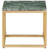 vidaXL Coffee Table Green 40x40x35 cm Real Stone with Marble Texture