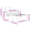 vidaXL 3 Piece Adirondack Garden Lounge Set Solid Wood Acacia