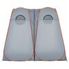 vidaXL Privacy Tent Grey and Orange Pop-up Waterproof