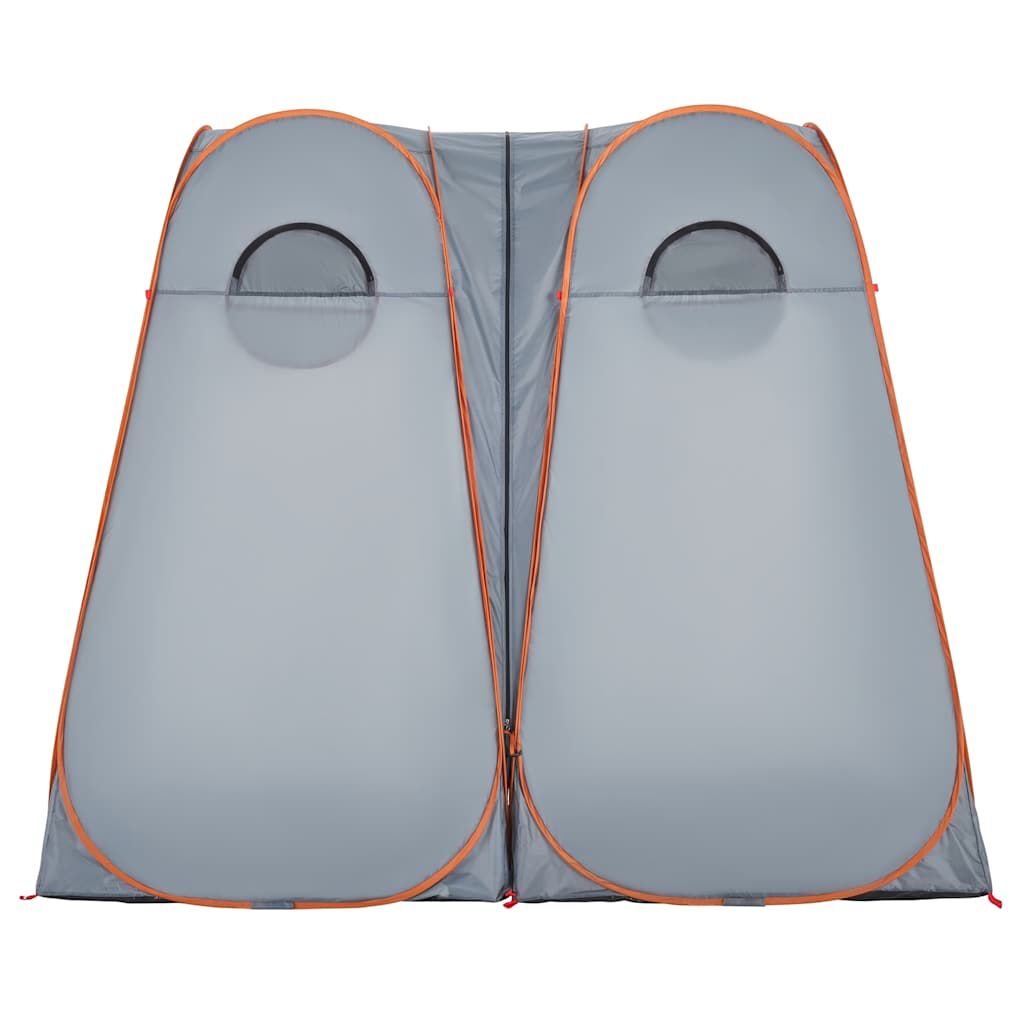 vidaXL Privacy Tent Grey and Orange Pop-up Waterproof
