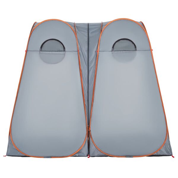 vidaXL Privacy Tent Grey and Orange Pop-up Waterproof