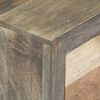 vidaXL Side Cabinet Grey 75x30x60 cm Solid Mango Wood