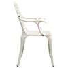 vidaXL 5 Piece Bistro Set Cast Aluminium White