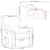vidaXL Massage Recliner Chair Light Grey Fabric