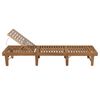 vidaXL Folding Sun Lounger Solid Acacia Wood