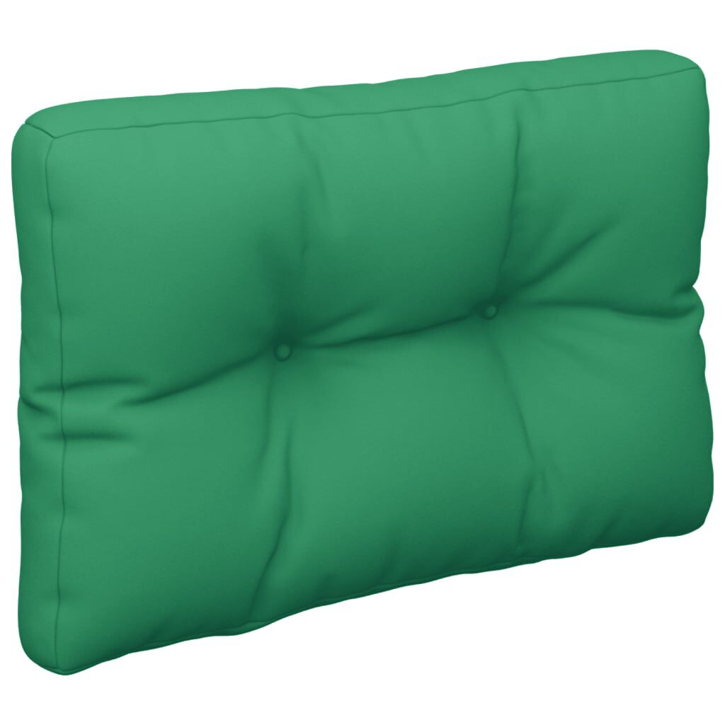 vidaXL Pallet Cushions 2 pcs Green Fabric