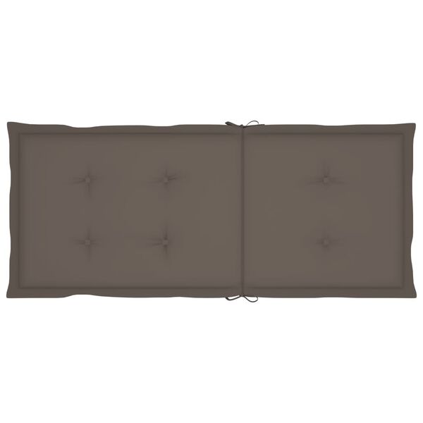 vidaXL Garden Reclining Chairs 3 pcs with Cushions Solid Acacia Wood