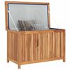 vidaXL Garden Storage Box 90x50x58 cm Solid Teak Wood