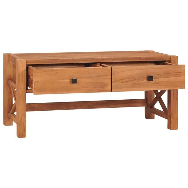vidaXL TV Cabinet 100x40x45 cm Teak Wood