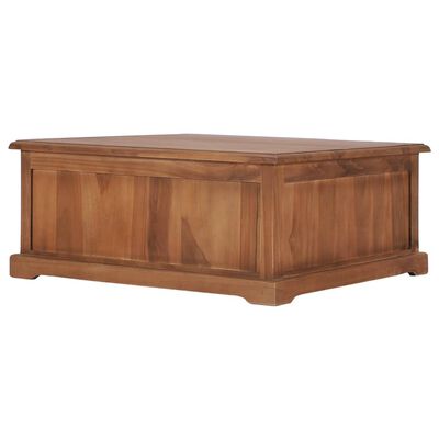 vidaXL Coffee Table 68x68x30 cm Solid Teak Wood