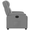 vidaXL Electric Recliner Chair Light Grey Fabric