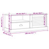 vidaXL TV Cabinet VIGO 106x40x40 cm Solid Wood Pine