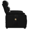 vidaXL Electric Stand up Massage Recliner Chair Black Faux Leather