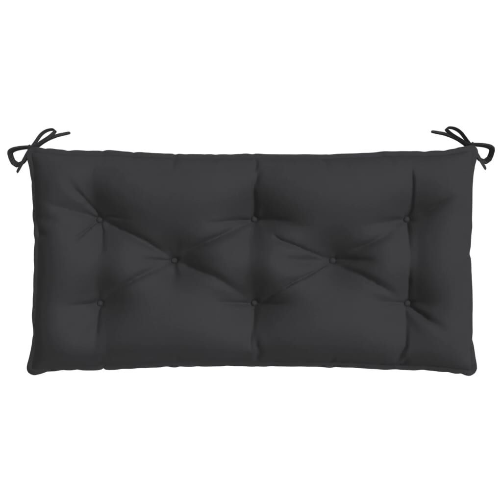 vidaXL Garden Bench Cushions 2pcs Black 100x50x7 cm Oxford Fabric
