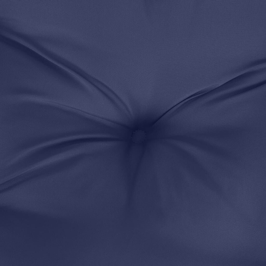 vidaXL Pallet Cushion Navy Blue 50x40x12 cm Fabric