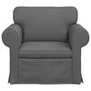 vidaXL Sofa Dark Grey 95 x 82 x 80 cm Fabric