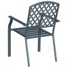 vidaXL Garden Chair 4 pcs Anthracite 56 x 65 x 89 cm Steel