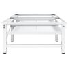 vidaXL Washing and Drying Machine Pedestal with Pull-out Shelves White