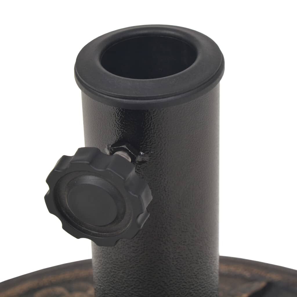vidaXL Parasol Base Resin Round Bronze 9 kg
