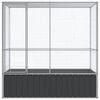 vidaXL Aviary Silver 210.5x107x212 cm Steel
