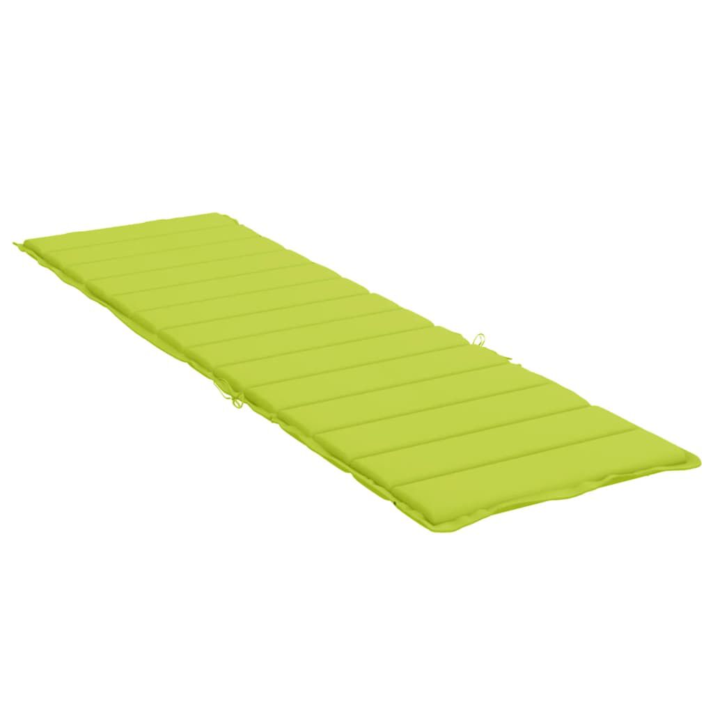 vidaXL Sun Lounger Cushion Bright Green 200x50x3cm Oxford Fabric