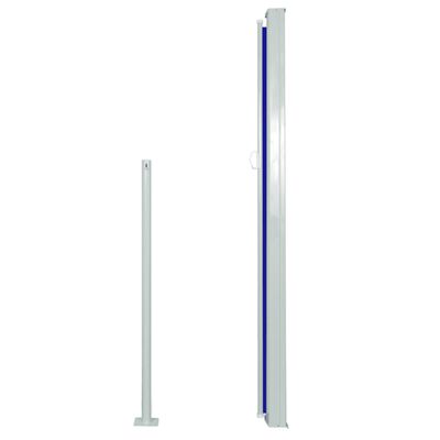 vidaXL Retractable Side Awning 160 x 500 cm Blue