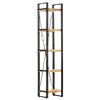 vidaXL 5-Tier Bookcase 39x30x180 cm Solid Mango Wood