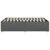 vidaXL Bed Frame without Mattress Dark Grey Full Fabric