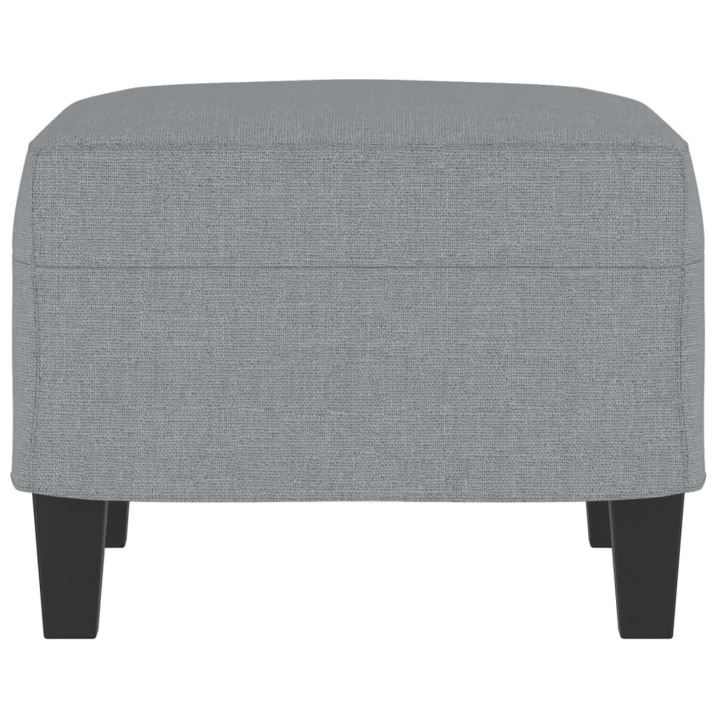 vidaXL Footstool Light Grey 60x50x41 cm Fabric