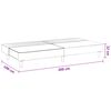 vidaXL 2-Seater Sofa Bed Light Grey Velvet