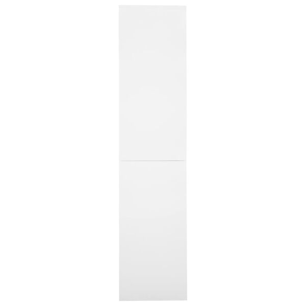 vidaXL Office Cabinet with Sliding Door White 90x40x180 cm Steel