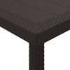 vidaXL Garden Dining Set 13 pcs Brown Polt rattan
