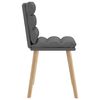 vidaXL Dining Chairs 4 pcs Dark Grey Fabric