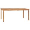 vidaXL 9 Piece Garden Dining Set 180x90 cm Solid Teak Wood