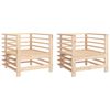 vidaXL Garden Chairs 2 pcs Solid Wood Pine