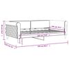 vidaXL Day Bed without Mattress Light Grey 100x190 cm Velvet