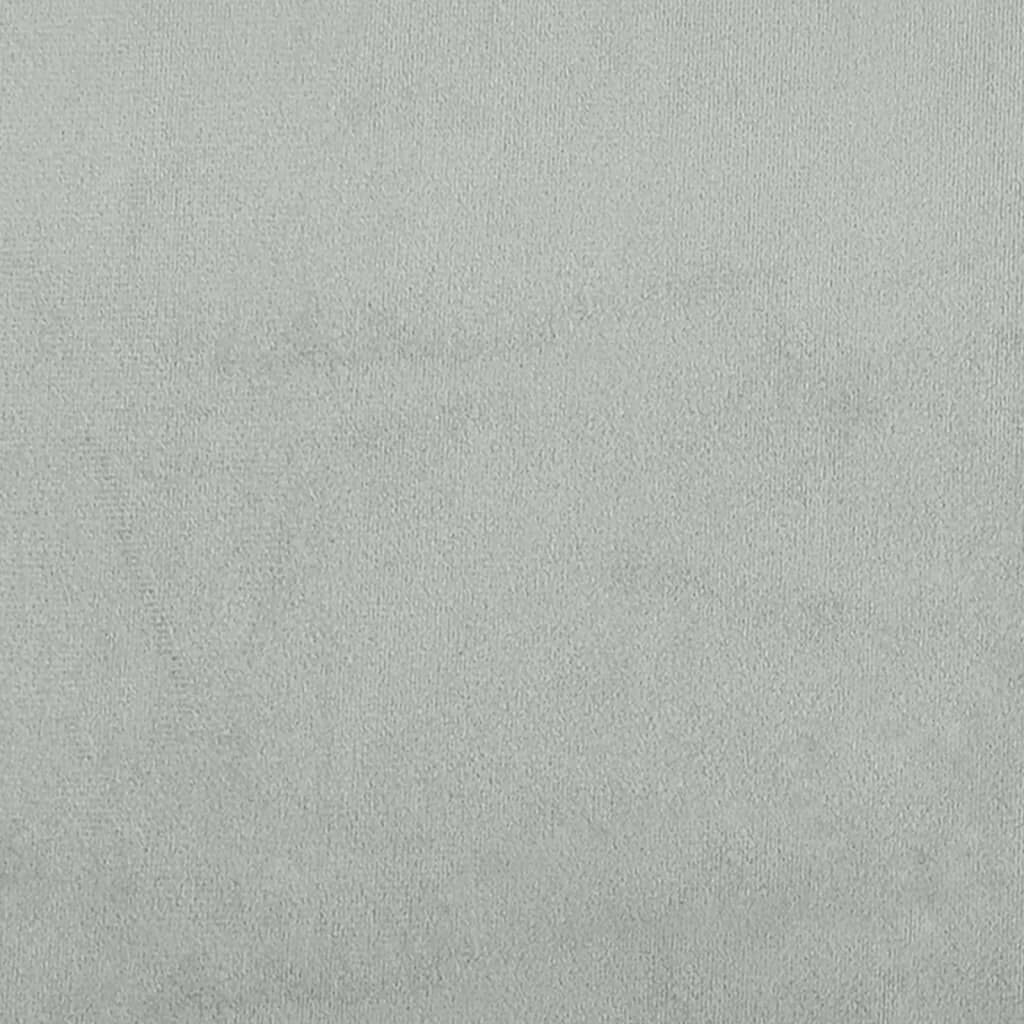 vidaXL Headboard Cushion Light Grey 137 cm Velvet