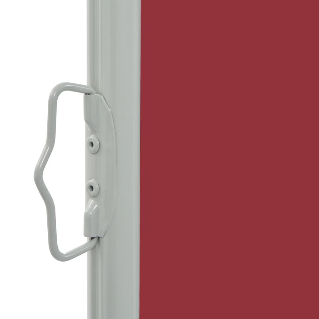 vidaXL Patio Retractable Side Awning 80x300 cm Red