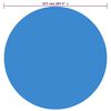 vidaXL Pool Cover Blue 527 cm PE