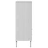 vidaXL Highboard SENJA Rattan Look White 90x40x112 cm Solid Wood Pine