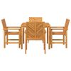 vidaXL Garden Dining Set 5 pcs Brown Solid Acacia Wood
