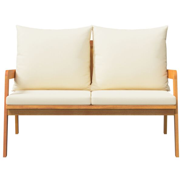 vidaXL Garden Bench with Cushions 115x65x71 cm Solid Acacia Wood