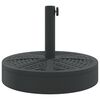 vidaXL Parasol Base for Ø38 / 48 mm Poles 25 kg Round